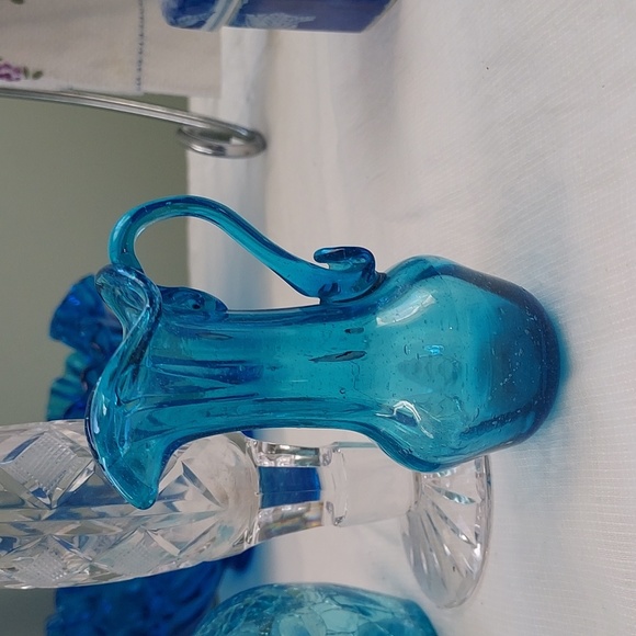 Vintage hand blown glass Mini vase creamer pitcher - Picture 12 of 13